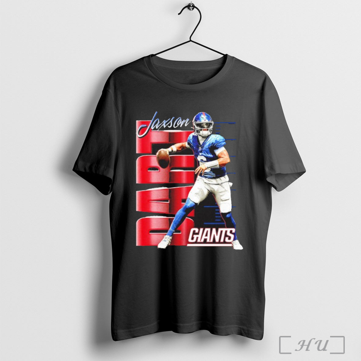 Officials Jaxson Dart New York Giants Celebration Player T Shirt Unisex T-shirt, Sweatshirt, Hoodie, Long Sleeve Tee - T-Shirt, Sweatshirt, Hoodie