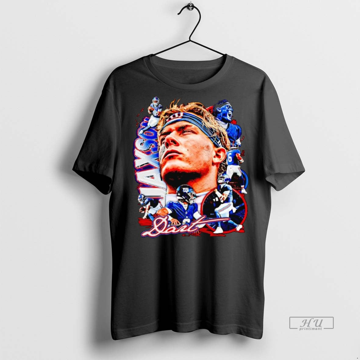 Officials Jaxson Dart Picture Collage New York Giants T Shirt Sweater Unisex T-shirt, Sweatshirt, Hoodie, Long Sleeve Tee - T-Shirt, Sweatshirt, Hoodie