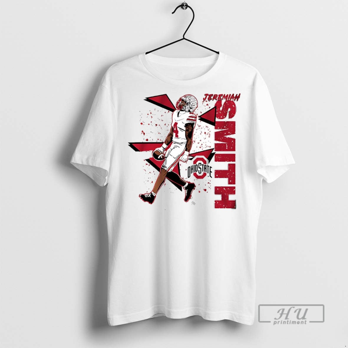 Officials Jeremiah Smith Shout 90s Style Ohio State Football T Shirts Unisex T-shirt, Sweatshirt, Hoodie, Long Sleeve Tee - T-Shirt, Sweatshirt, Hoodie