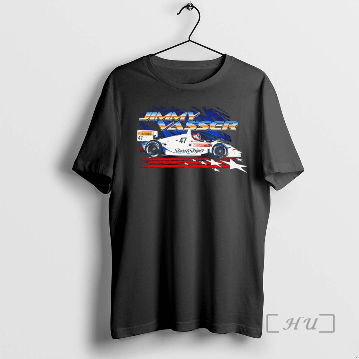 Officials Jimmy Vasser Stars And Stripes Kodalux 47 Car Unisex T-shirt, Sweatshirt, Hoodie, Long Sleeve Tee - T-Shirt, Sweatshirt, Hoodie
