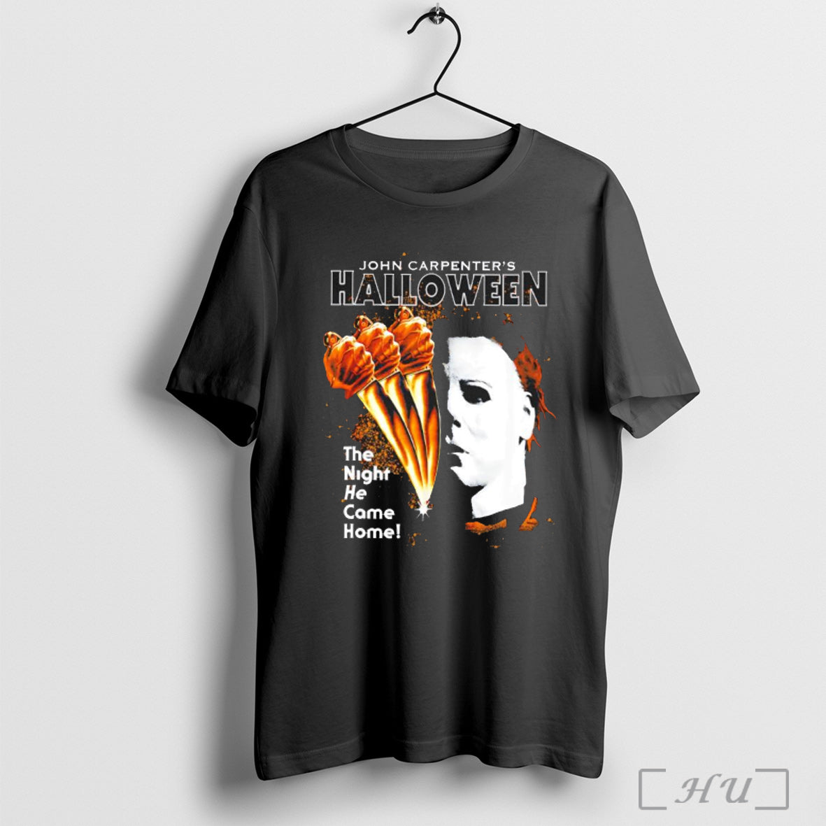 Officials John Carpenters Halloween The Night He Came Home Villain With Three Golden Knives - T-Shirt, Sweatshirt, Hoodie