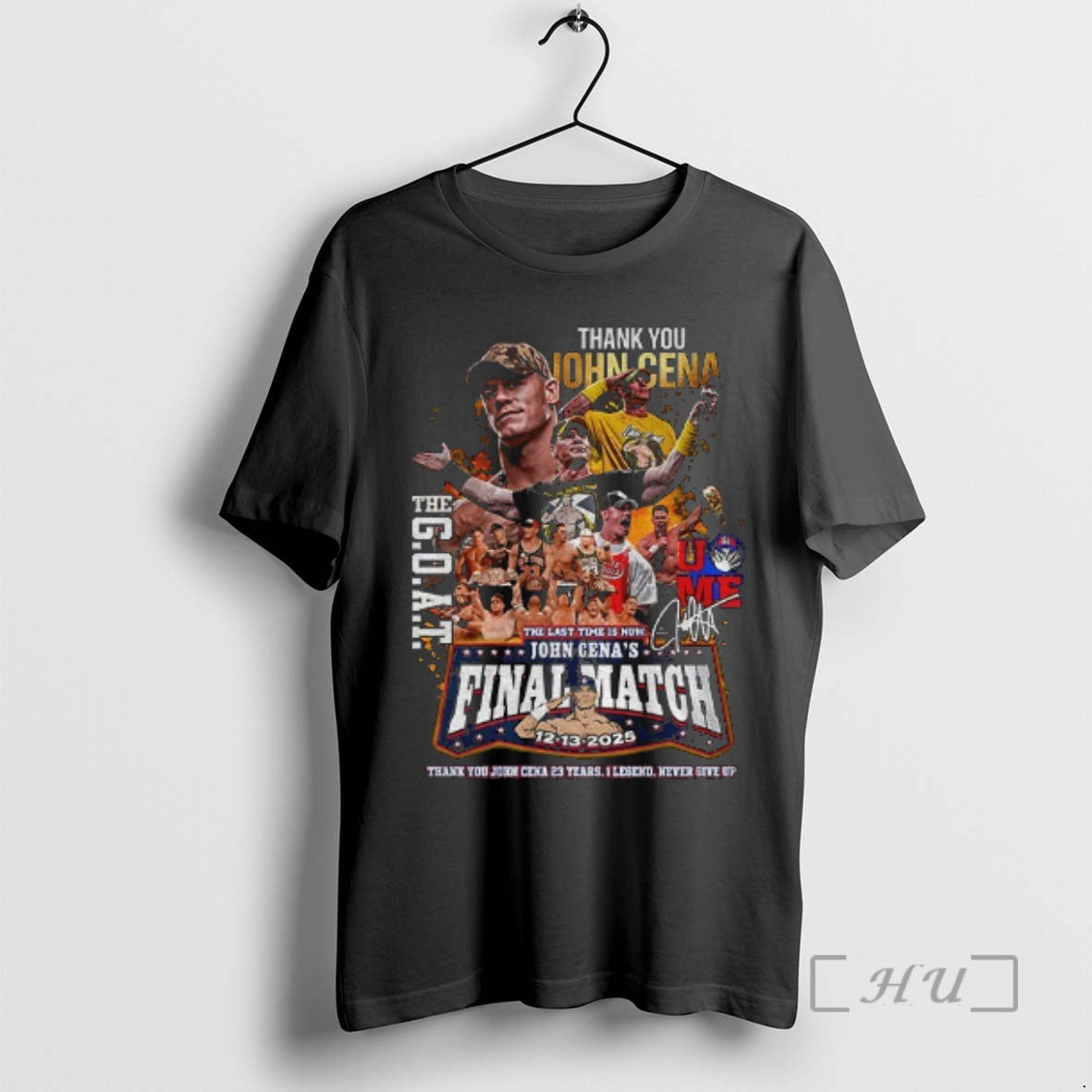 Officials John Cena Thank You The Goat The Last Time Is Now Final Match 12 - T-Shirt, Sweatshirt, Hoodie