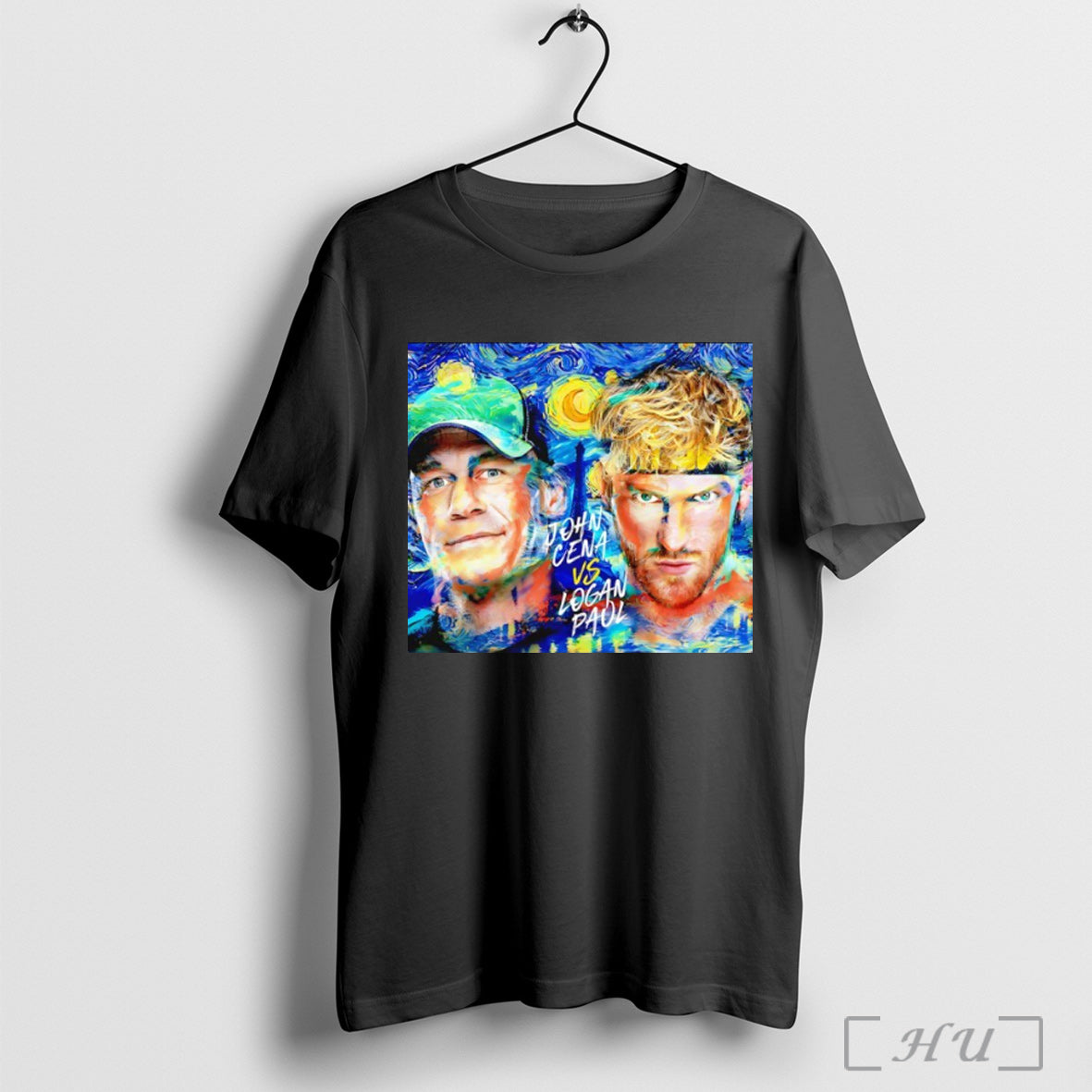 Officials John Cena Vs Logan Paul The Starry Night T Shirt Unisex T-shirt, Sweatshirt, Hoodie, Long Sleeve Tee - T-Shirt, Sweatshirt, Hoodie