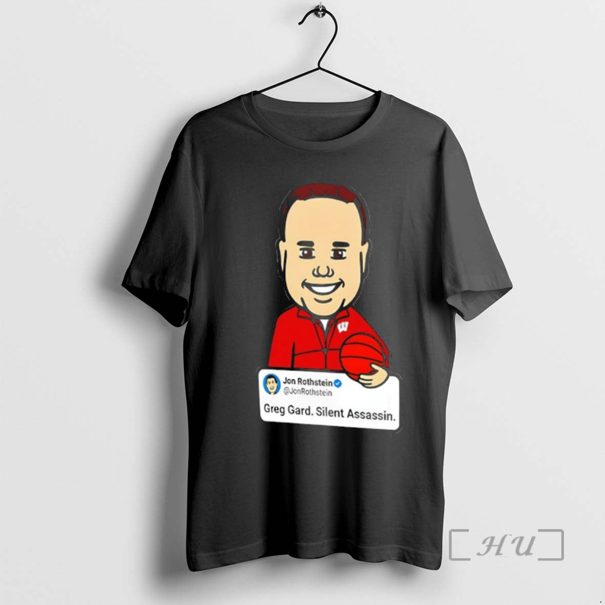Officials Jon Rothstein Cartoon Basketball Greg Gard Silent Assassin - T-Shirt, Sweatshirt, Hoodie