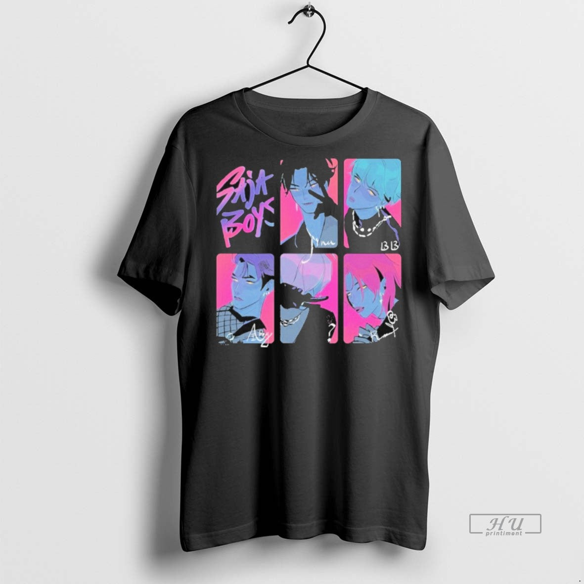 Officials Kpop Demon Hunters Saja Boys Photocards Shirt Sweater Unisex T-shirt, Sweatshirt, Hoodie, Long Sleeve Tee - T-Shirt, Sweatshirt, Hoodie