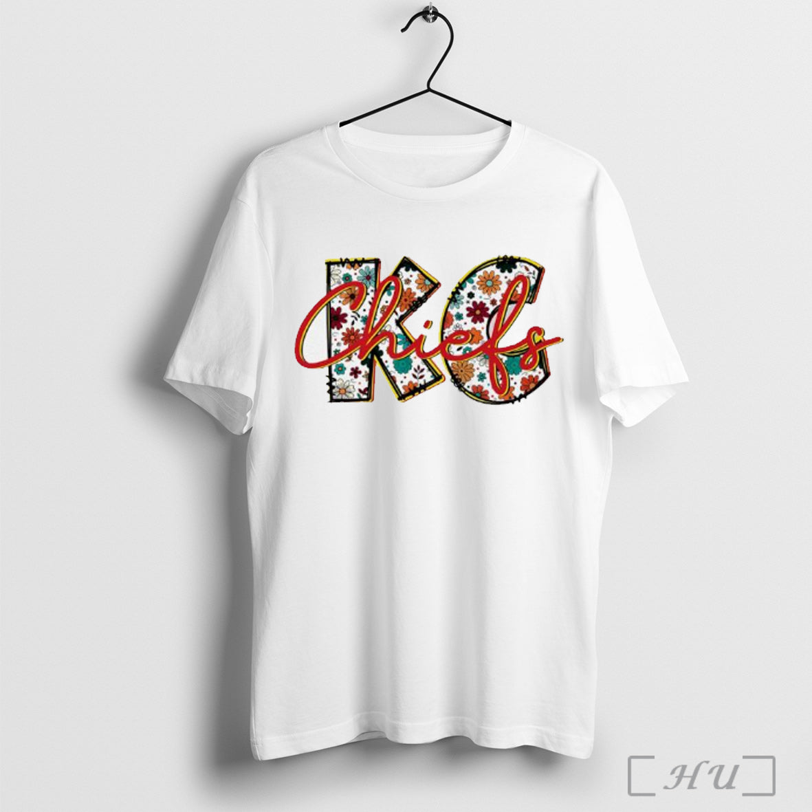 Officials Kansas City Chiefs Football Flowers Retro T Shirt Unisex T-shirt, Sweatshirt, Hoodie, Long Sleeve Tee - T-Shirt, Sweatshirt, Hoodie