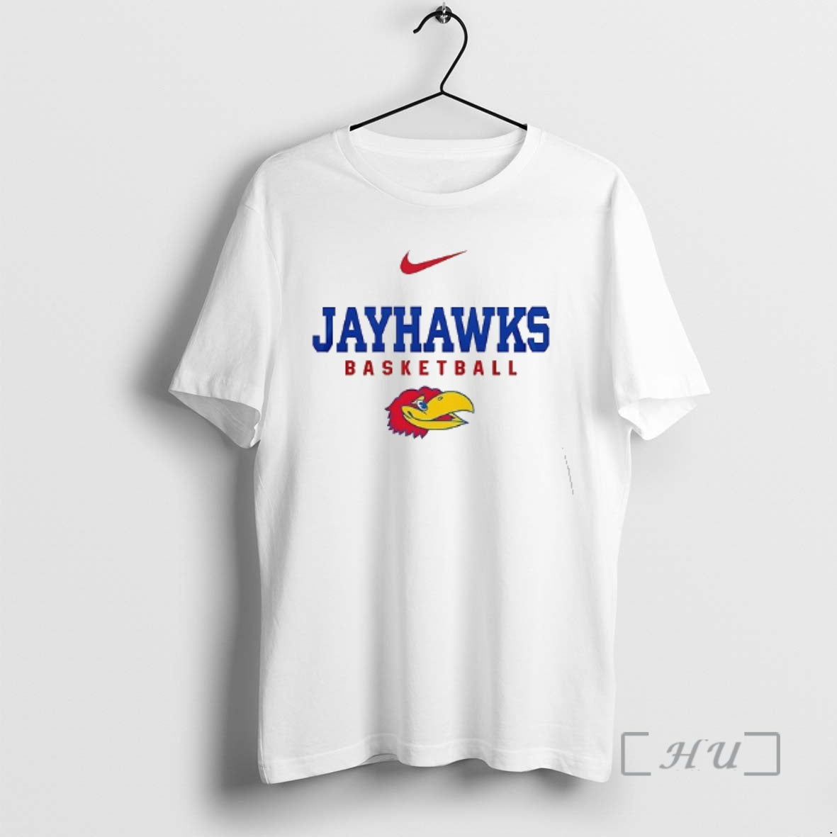 Officials Kansas Jayhawks Rock Chalk Jayhawk Mascot Double Sided Graphic - T-Shirt, Sweatshirt, Hoodie