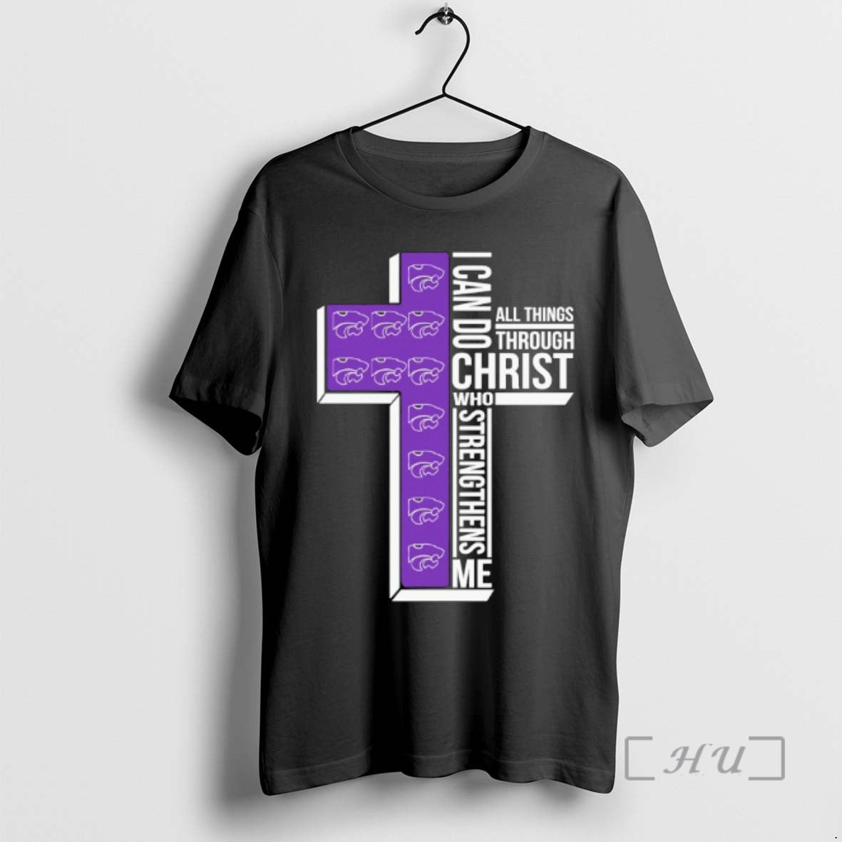 Officials Kansas State Wildcats Cross I Can Do All Things Through Christ Who Strengthen Me - T-Shirt, Sweatshirt, Hoodie