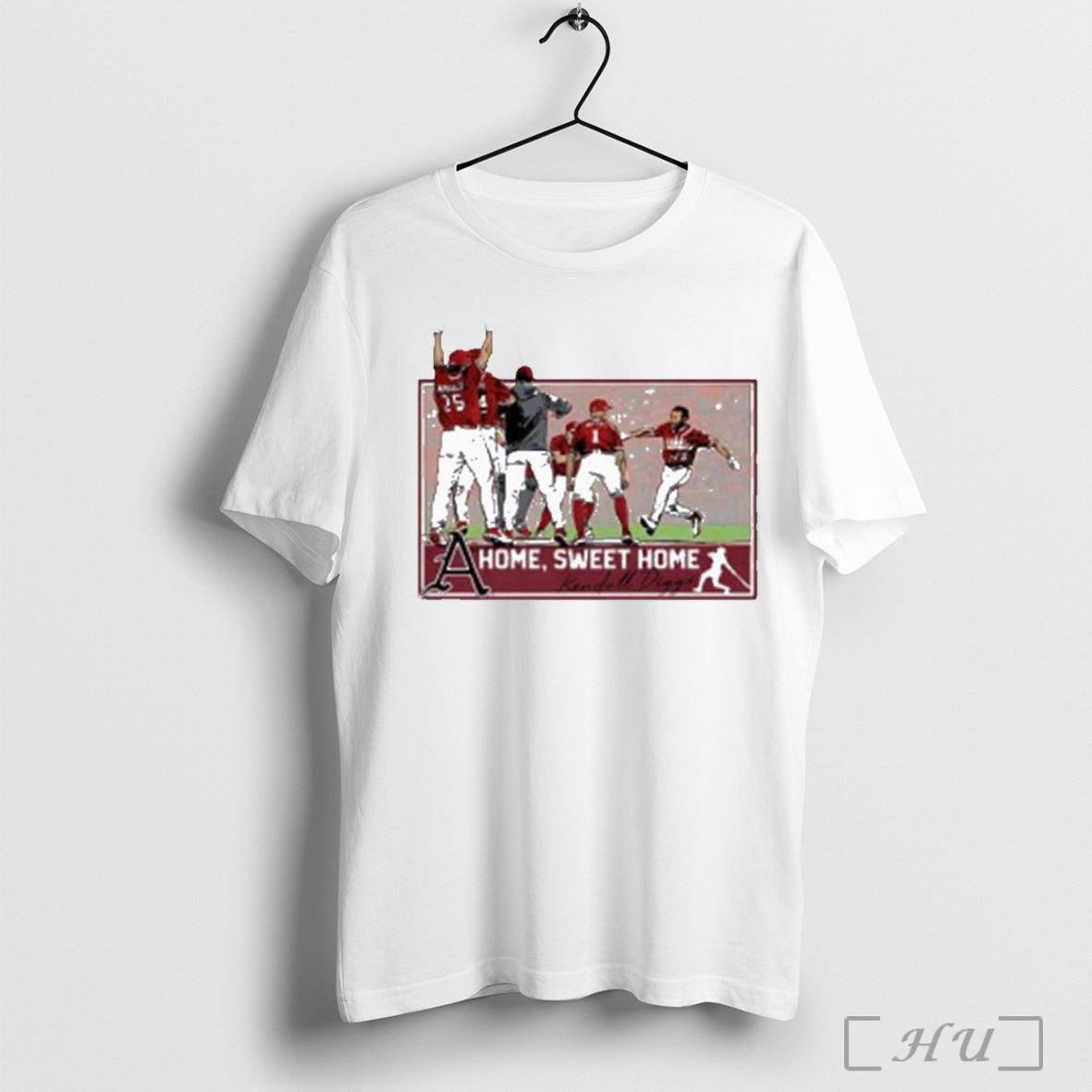 Officials Kendall Diggs Arkansas Razorbacks Baseball A Home Sweet Home Graphic T Shirt Unisex T-shirt, Sweatshirt, Hoodie, Long Sleeve Tee - T-Shirt, Sweatshirt, Hoodie