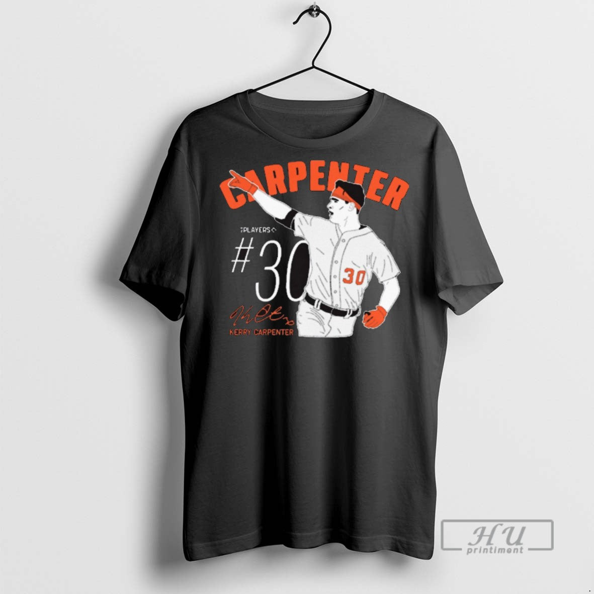 Officials Kerry Carpenter 30 Detroit Tigers Baseball Mlb Signature Painting T Shirts Unisex T-shirt, Sweatshirt, Hoodie, Long Sleeve Tee - T-Shirt, Sweatshirt, Hoodie
