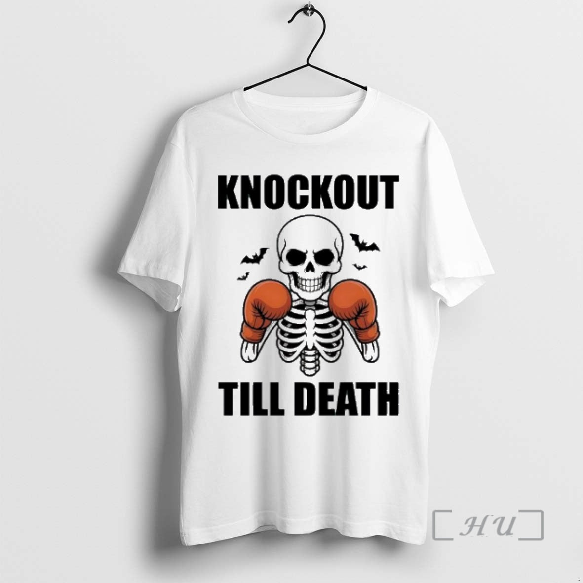 Officials Knockout Till Death Skeleton Boxer Gloves And Bats - T-Shirt, Sweatshirt, Hoodie