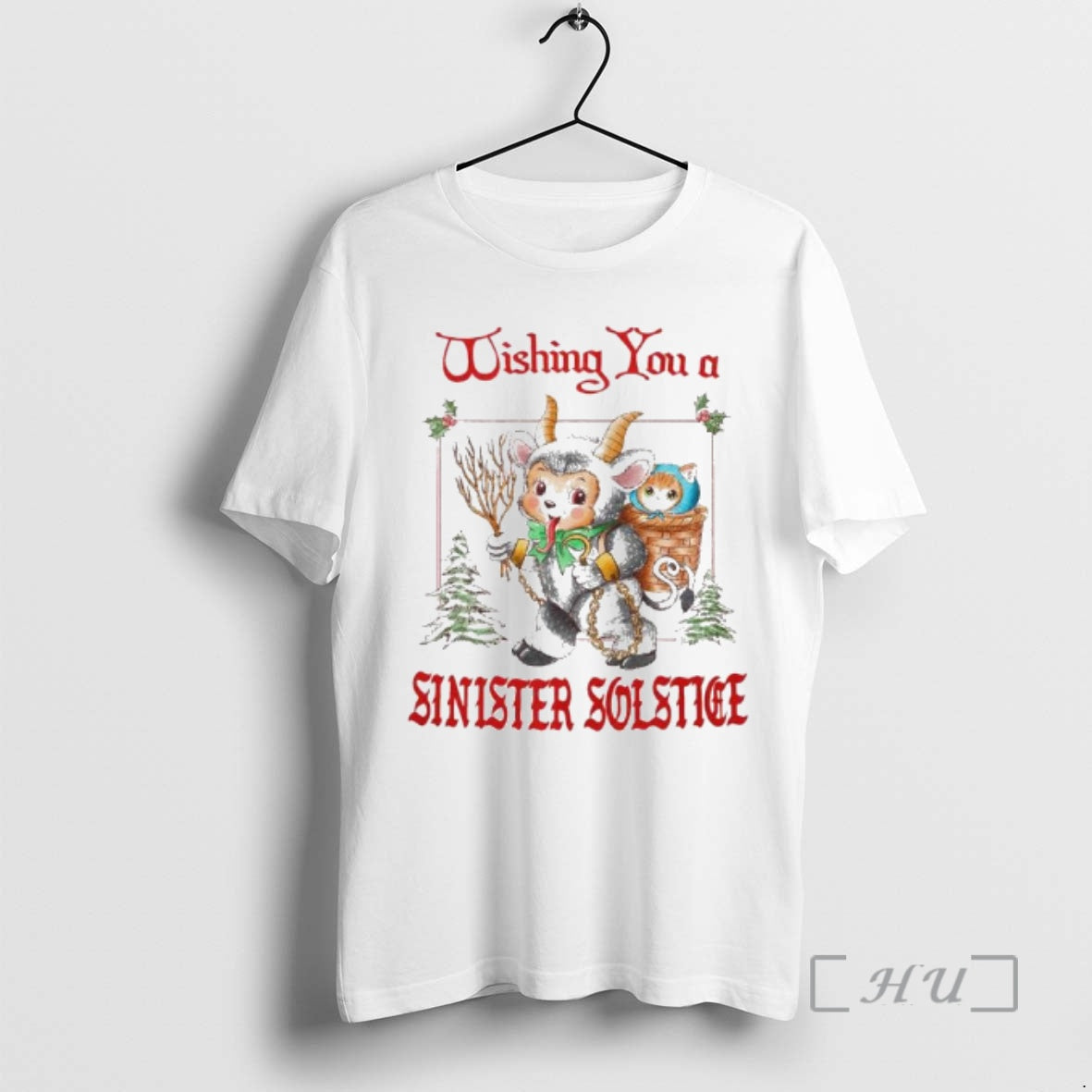 Officials Krampus Wishing You A Sinister Solstice Christmas Ornaments - T-Shirt, Sweatshirt, Hoodie