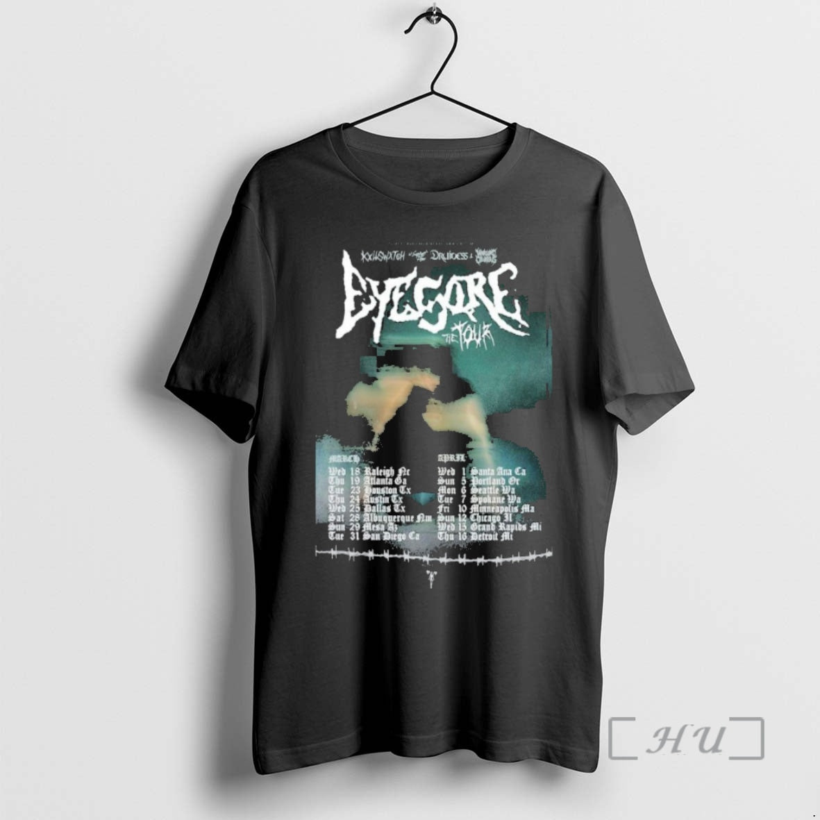 Officials Kxllswxtch Druidess Warlord Colossus March April Tour 2026 - T-Shirt, Sweatshirt, Hoodie