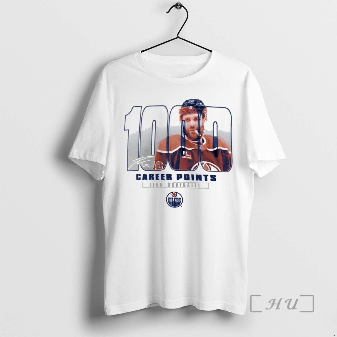 Officials Leon Draisaitl Edmonton Oilers 1000 Career Points Legacy Circle - T-Shirt, Sweatshirt, Hoodie