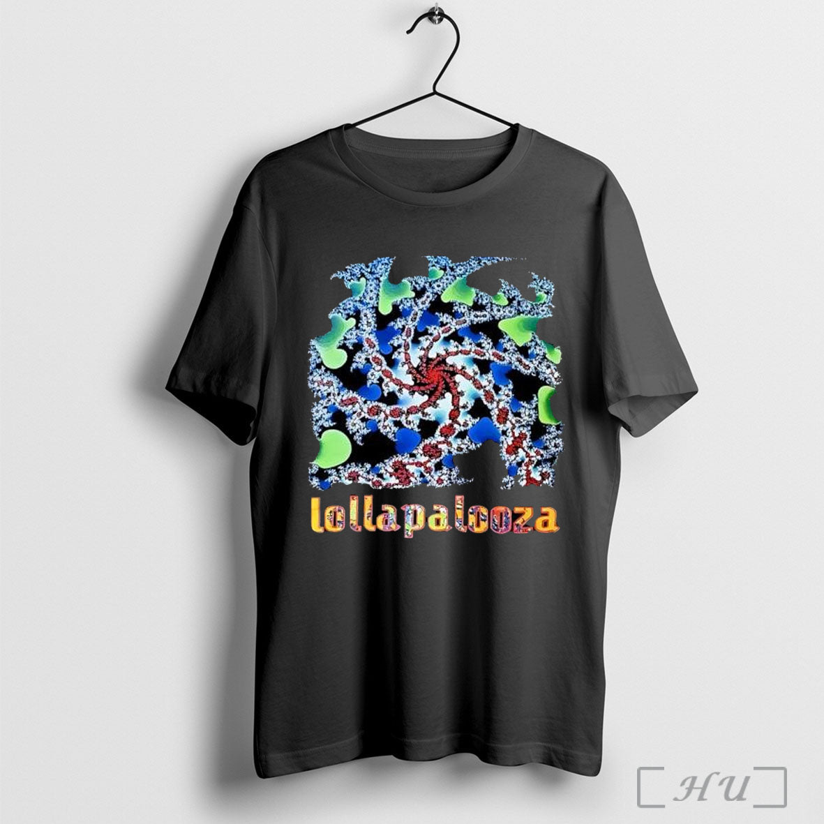 Officials Lollapalooza Fractal Spiral T Shirt Unisex T-shirt, Sweatshirt, Hoodie, Long Sleeve Tee - T-Shirt, Sweatshirt, Hoodie