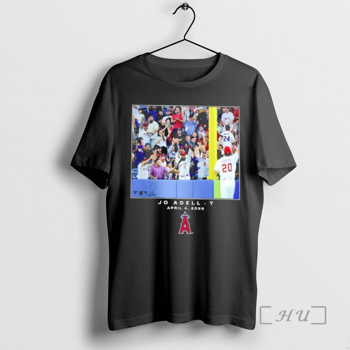 Officials Los Angeles Angels Jo Adell Black Mlb Flash Feature Unisex T-shirt, Sweatshirt, Hoodie, Long Sleeve Tee - T-Shirt, Sweatshirt, Hoodie