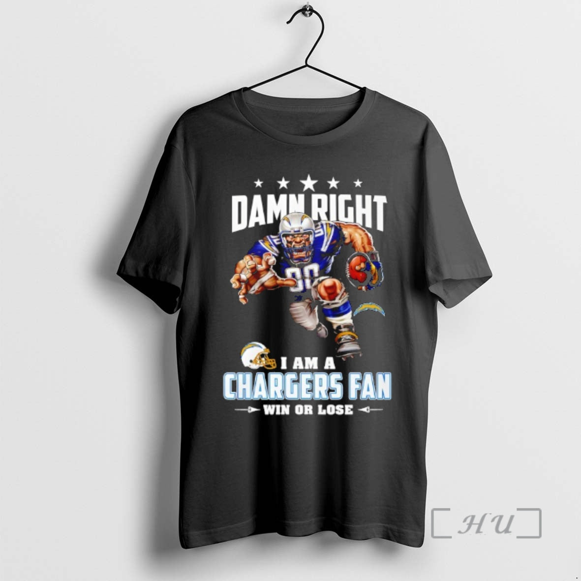 Officials Los Angeles Chargers Mascot Damn Right I Am A Cowboys Fan Win Or Lose - T-Shirt, Sweatshirt, Hoodie