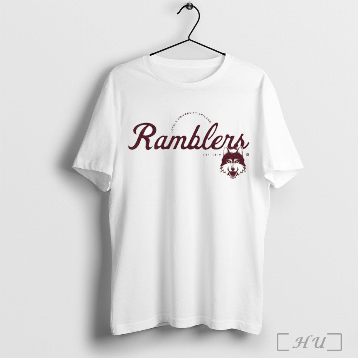 Officials Loyola University Chicago Ramblers Script Logo Heavyweight T Shirt Unisex T-shirt, Sweatshirt, Hoodie, Long Sleeve Tee - T-Shirt, Sweatshirt, Hoodie