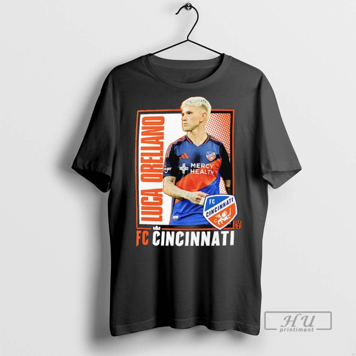 Officials Luca Orellano Fc Cincinnati Portrait T Shirts Unisex T-shirt, Sweatshirt, Hoodie, Long Sleeve Tee - T-Shirt, Sweatshirt, Hoodie