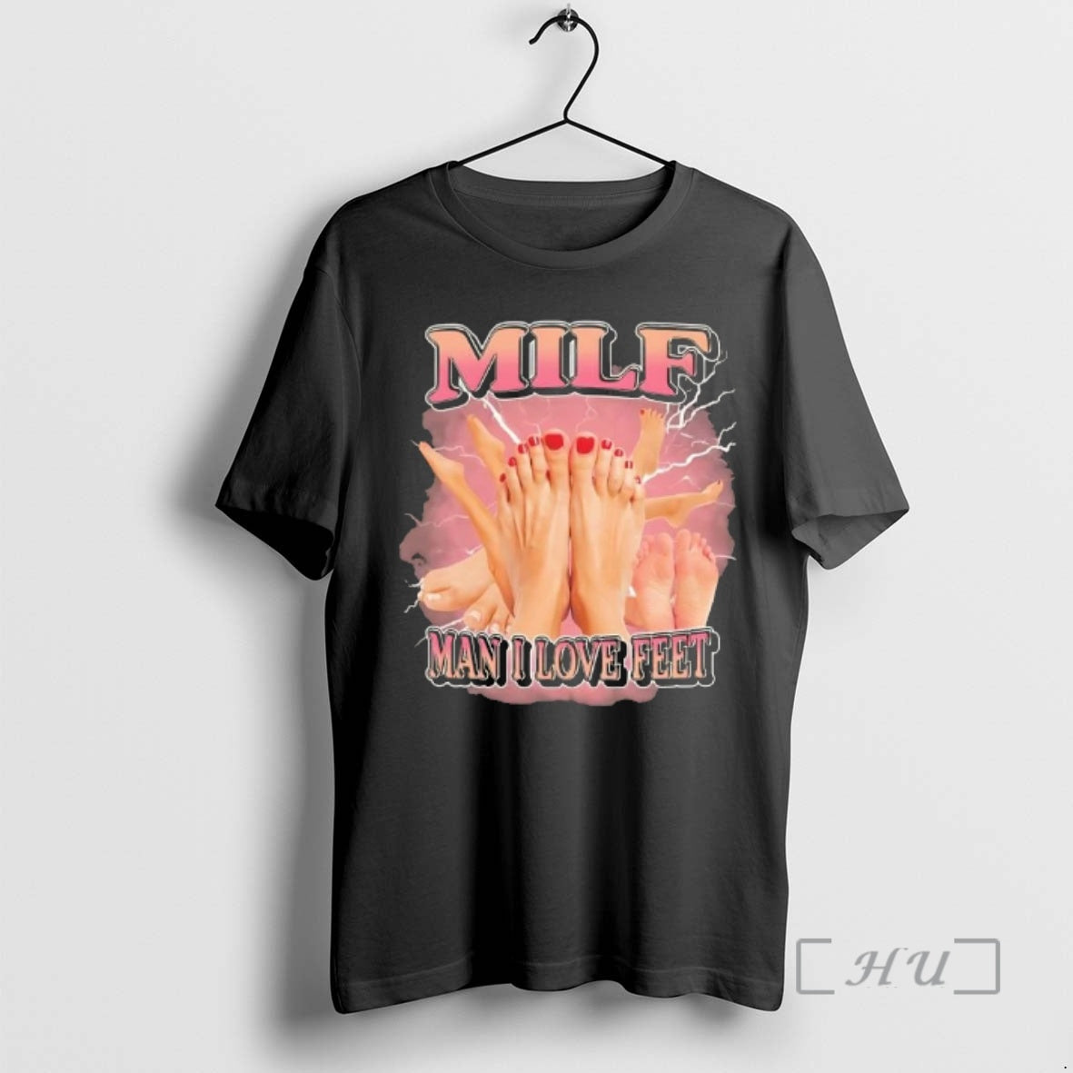 Officials Milf Man I Love Feet Lightning Graphic Unisex T-shirt, Sweatshirt, Hoodie, Long Sleeve Tee - T-Shirt, Sweatshirt, Hoodie
