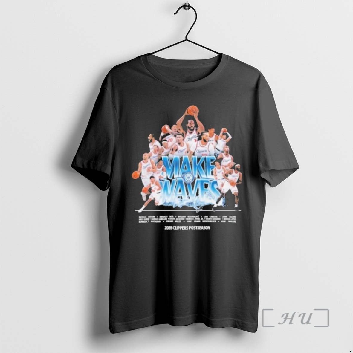 Officials Make Waves 2026 Clippers Postseason Unisex T-shirt, Sweatshirt, Hoodie, Long Sleeve Tee - T-Shirt, Sweatshirt, Hoodie