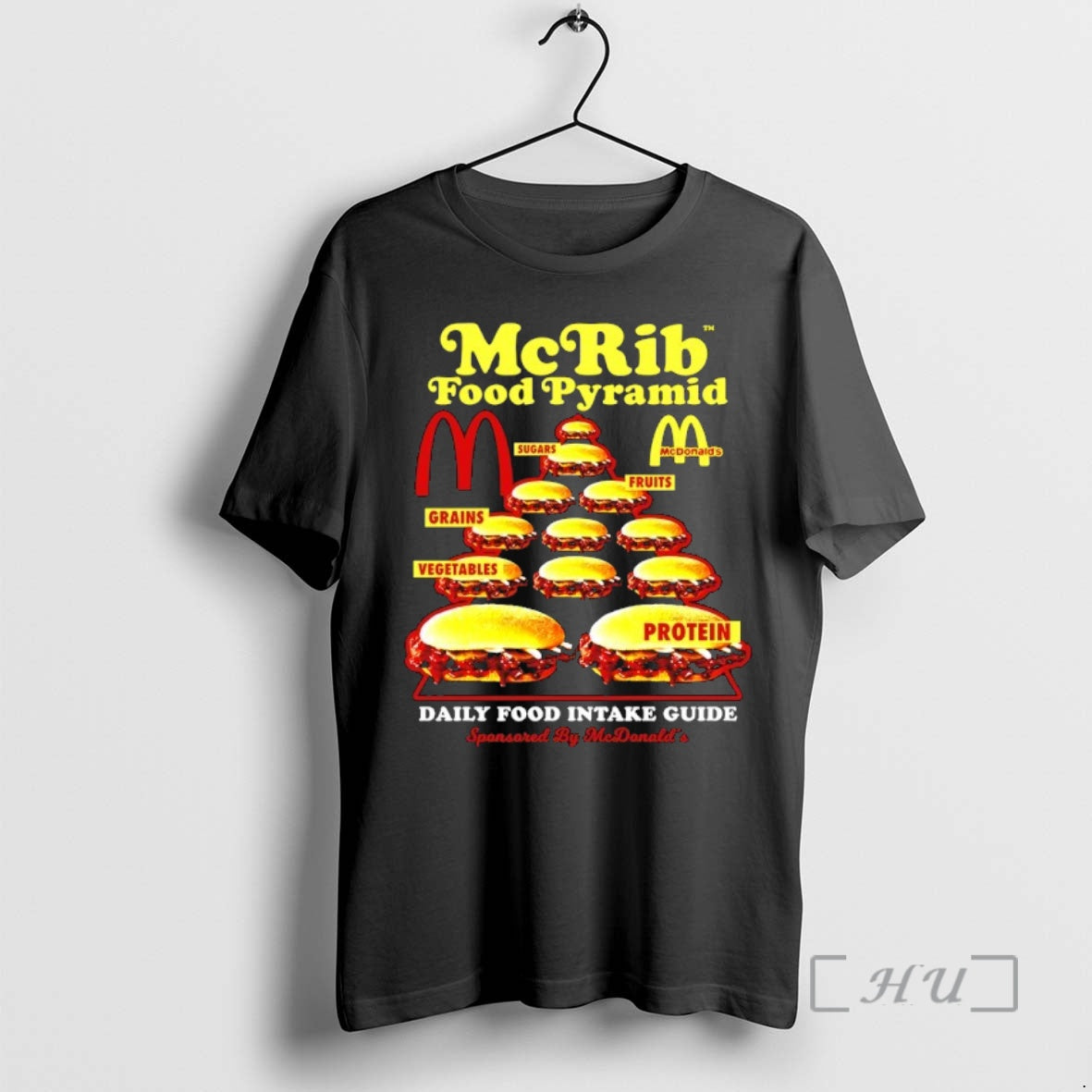 Officials Mcrib Food Pyramid - T-Shirt, Sweatshirt, Hoodie