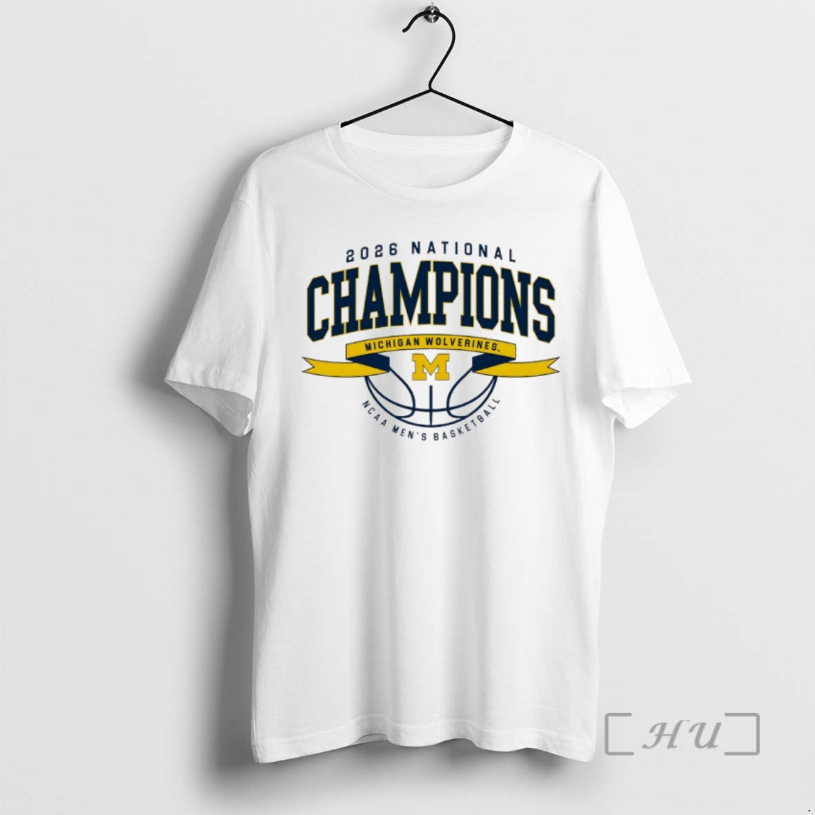 Officials Michigan 2026 Basketball National Champions Ribbon Wings Unisex T-shirt, Sweatshirt, Hoodie, Long Sleeve Tee - T-Shirt, Sweatshirt, Hoodie