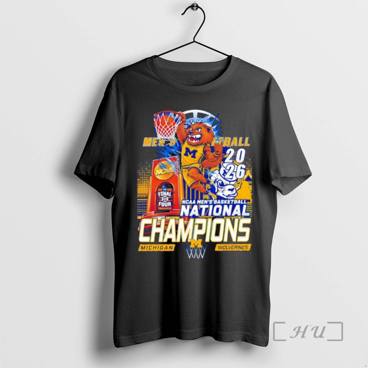 Officials Michigan Wolverines 2026 National Champions Basketball Championship Team Graphic - T-Shirt, Sweatshirt, Hoodie