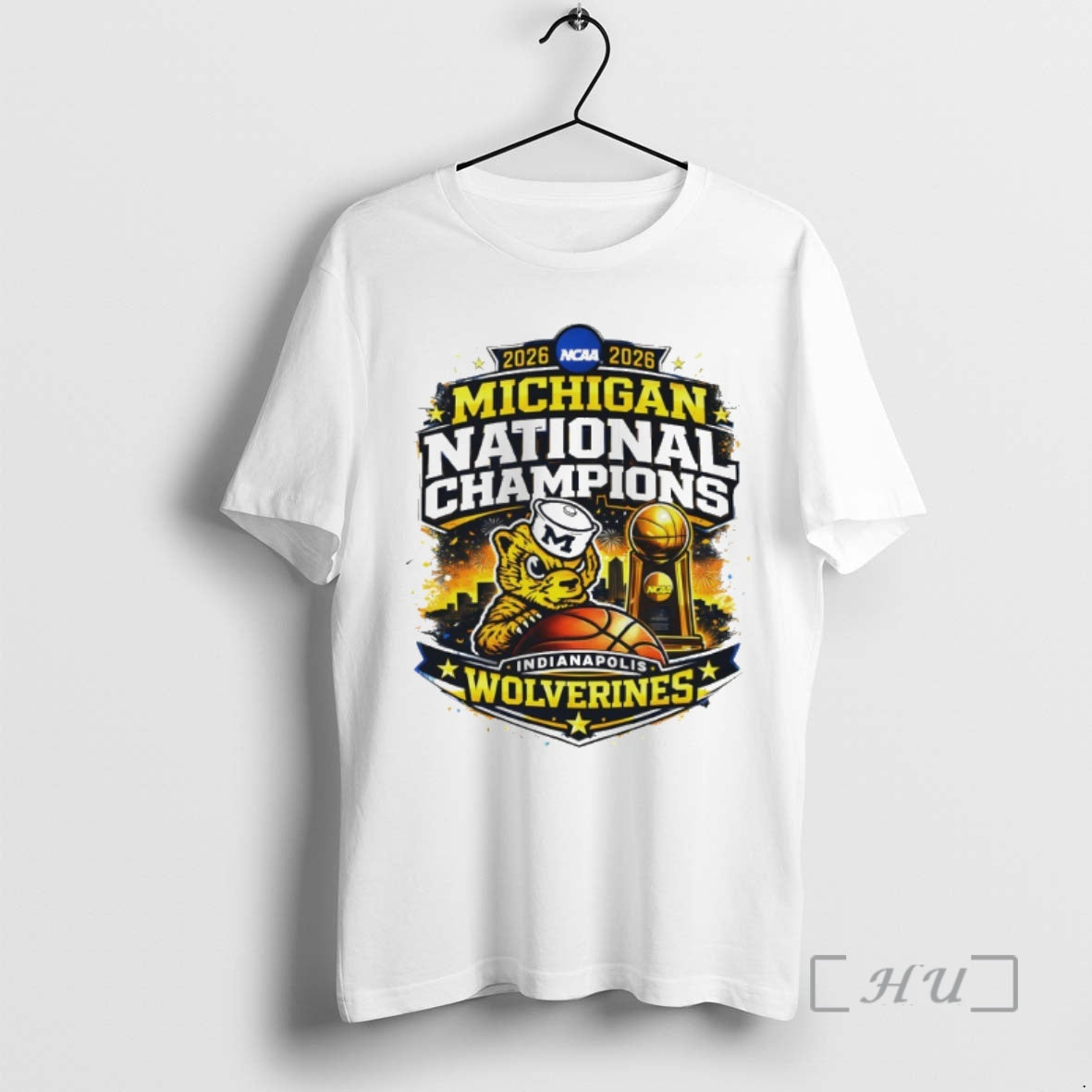 Officials Michigan Wolverines Basketball National Champions 2026 Final Four Indianapolis Unisex T-shirt, Sweatshirt, Hoodie, Long Sleeve Tee - T-Shirt, Sweatshirt, Hoodie