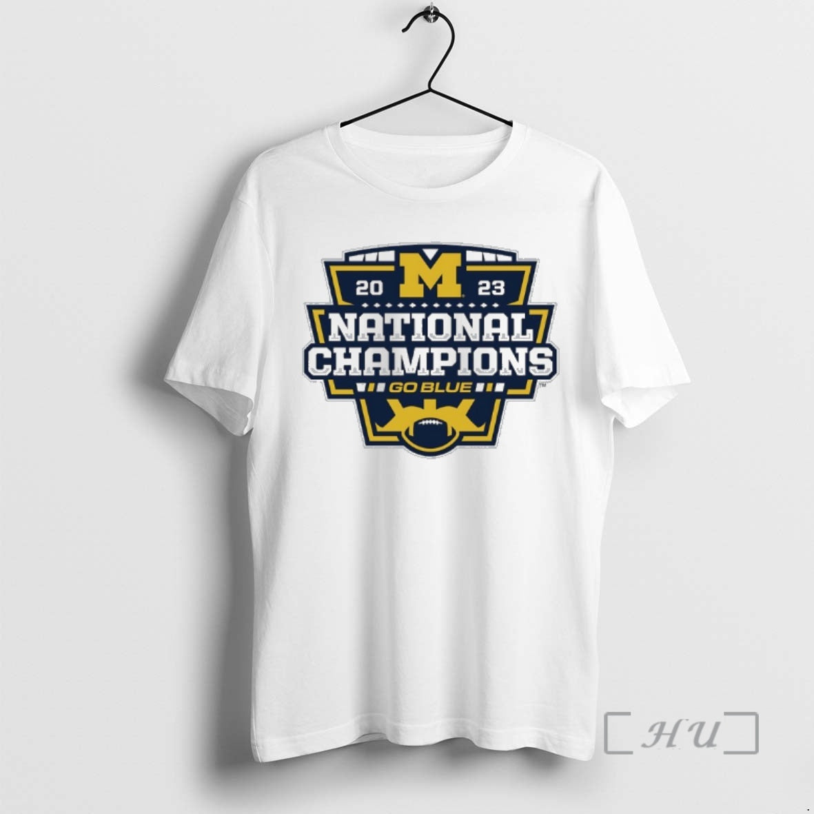 Officials Michigan Wolverines Mbb National Champions Go Blue Logo 2023 Unisex T-shirt, Sweatshirt, Hoodie, Long Sleeve Tee - T-Shirt, Sweatshirt, Hoodie