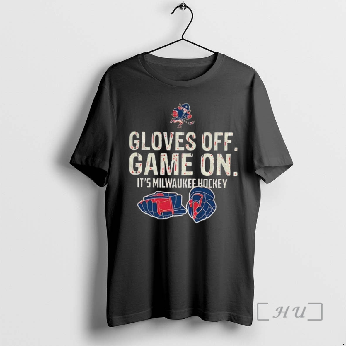 Officials Milwaukee Admirals Hockey Gloves Off Game On Its Milwaukee Hockey Premium T Shirts Sweater - T-Shirt, Sweatshirt, Hoodie