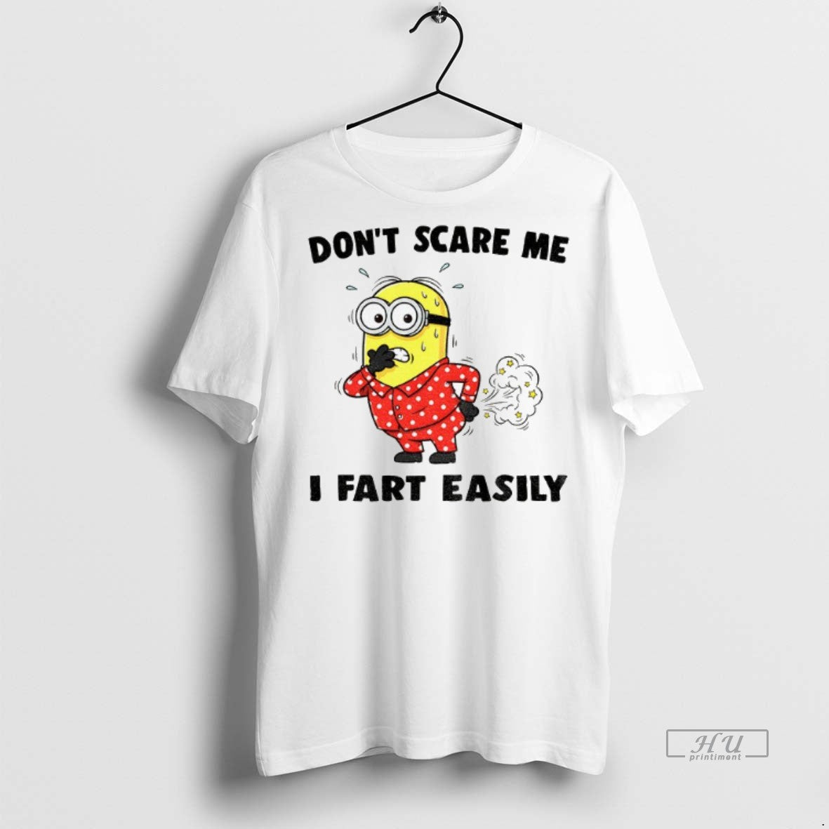Officials Minion Dont Scare Me I Fart Easily T Shirt Sweater Unisex T-shirt, Sweatshirt, Hoodie, Long Sleeve Tee - T-Shirt, Sweatshirt, Hoodie