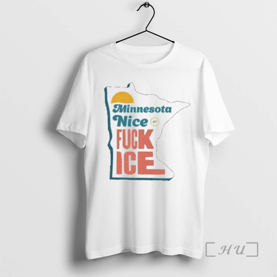 Officials Minnesota Nice Fuck Ice State Outline Retro Typography - T-Shirt, Sweatshirt, Hoodie