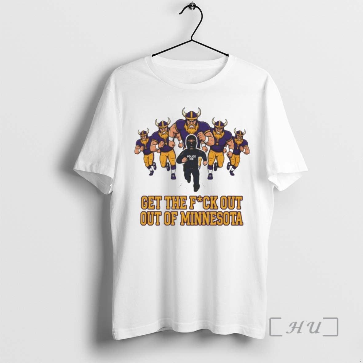 Officials Minnesota Vikings Ice Get The Fuck Out Of Minnesota Anti Ice Protest Premium - T-Shirt, Sweatshirt, Hoodie