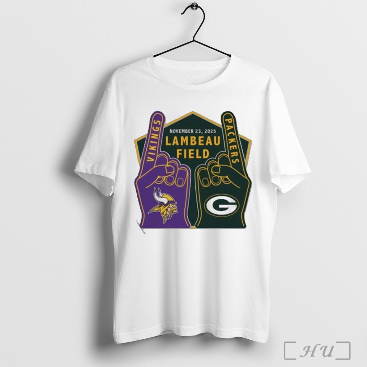 Officials Minnesota Vikings Vs Green Bay Packers Lambeau Field 2025 T Shirt Unisex T-shirt, Sweatshirt, Hoodie, Long Sleeve Tee - T-Shirt, Sweatshirt, Hoodie