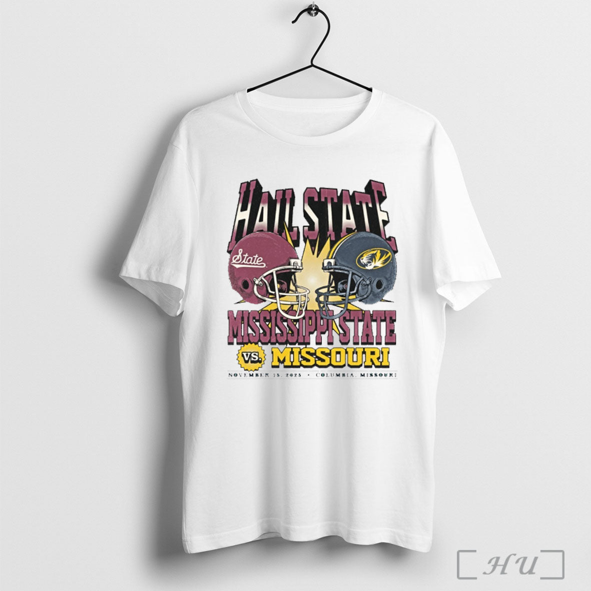 Officials Mississippi State Bulldogs University Vs Missouri Tigers Hail State Game Day November 15 2025 - T-Shirt, Sweatshirt, Hoodie