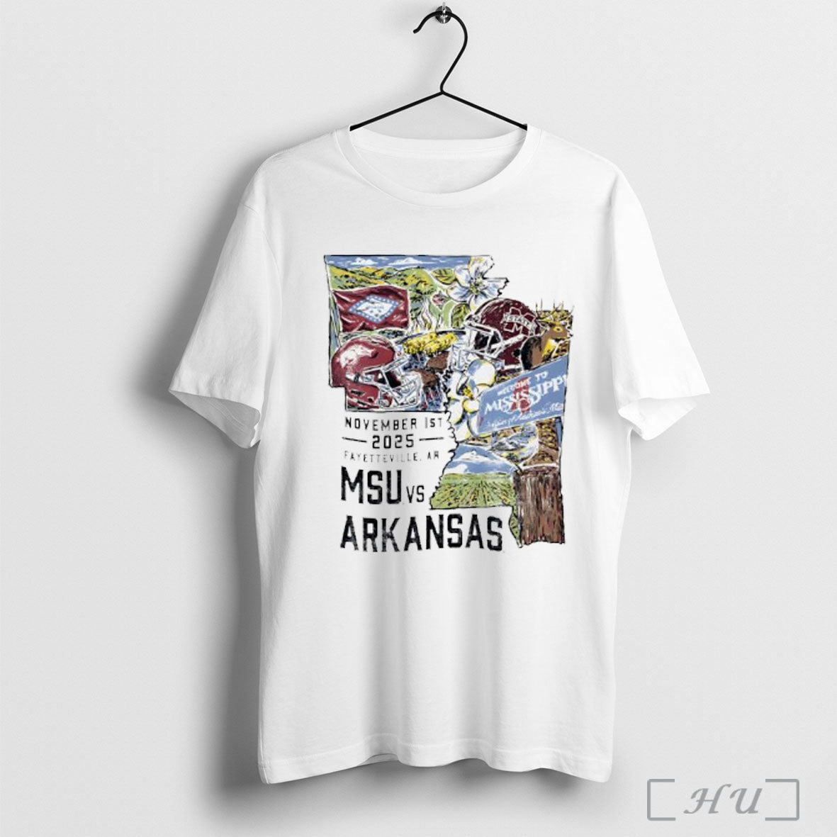 Officials Mississippi State Bulldogs Vs Arkansas Razorbacks Football Game Day 2025 T Shirt - T-Shirt, Sweatshirt, Hoodie