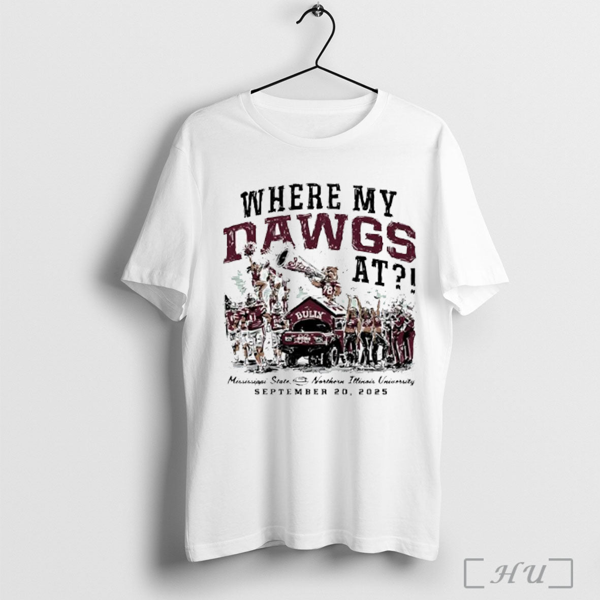 Officials Mississippi State Bulldogs Vs Northern Illinois Huskies Football Game Day 2025 T Shirt - T-Shirt, Sweatshirt, Hoodie