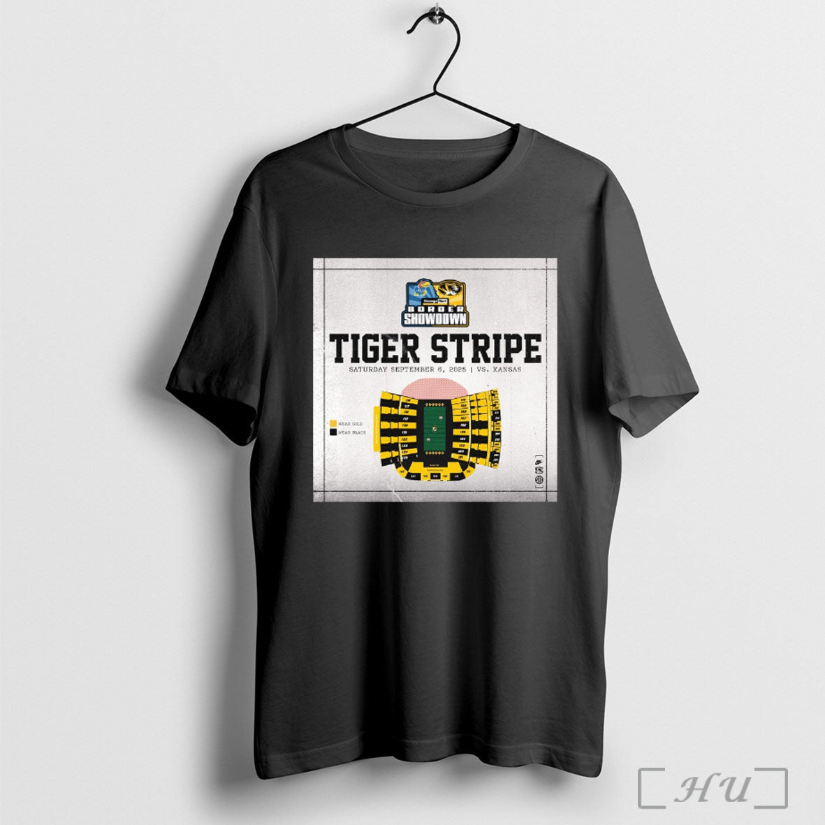 Officials Missouri Tigers Vs Kansas Jayhawks Tiger Stripe Saturday September 6 2025 Storagemart Border Showdown - T-Shirt, Sweatshirt, Hoodie