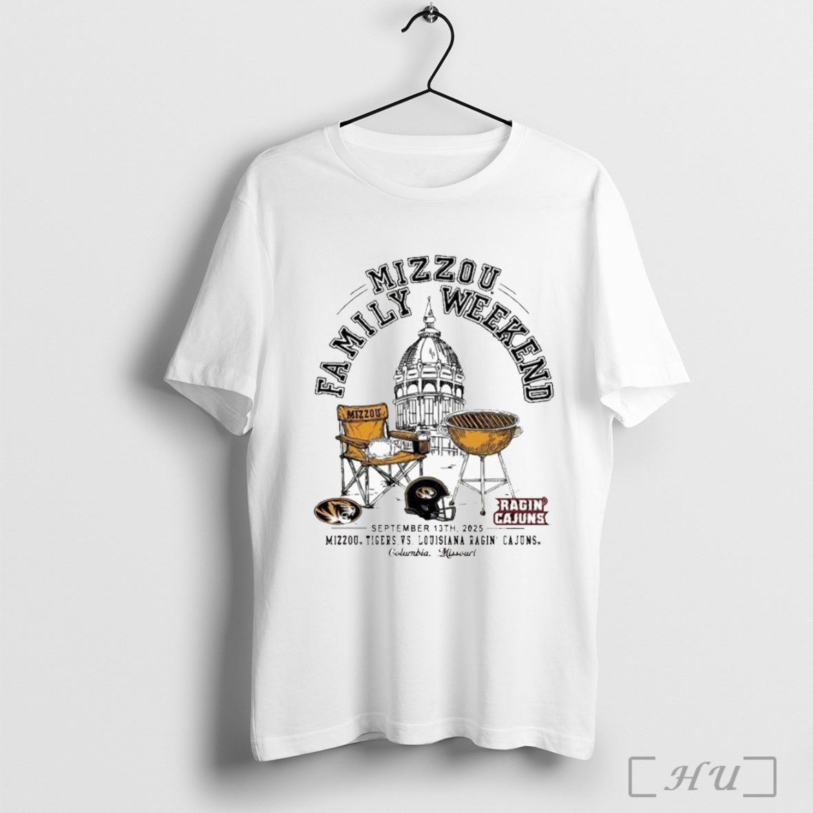 Officials Mizzou Tigers Vs Louisiana Ragin Cajuns Game Day Family Weekend September 13th 2025 Bbq - T-Shirt, Sweatshirt, Hoodie