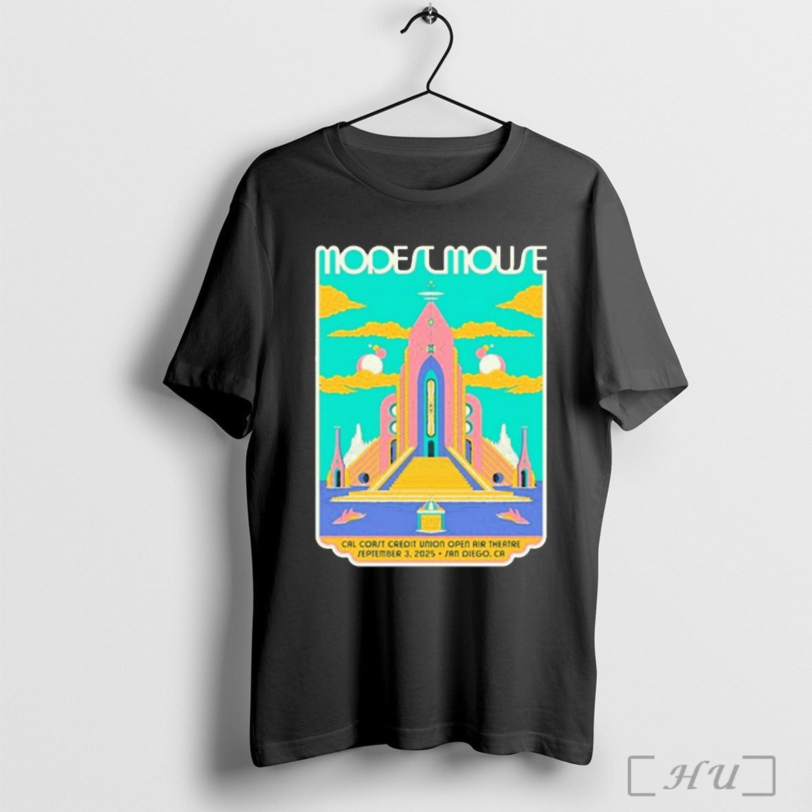 Officials Modest Mouse Cal Coast Credit Union Open Air Theatre In San Diego Ca On Unisex T-shirt, Sweatshirt, Hoodie, Long Sleeve Tee - T-Shirt, Sweatshirt, Hoodie