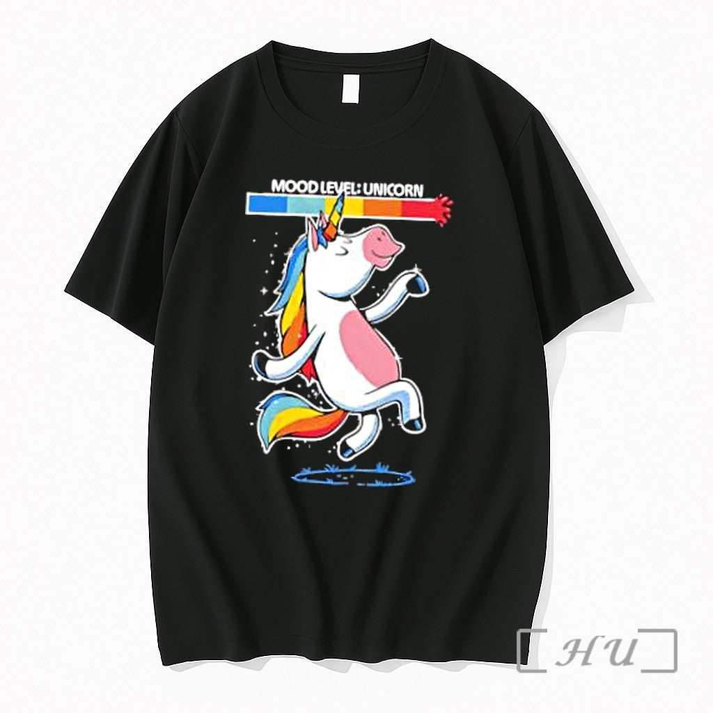 Officials Mood Level Unicorn Happy Dancing Rainbow - Adult & Kids T-Shirts, Sweatshirts & Hoodies apparel design preview 1