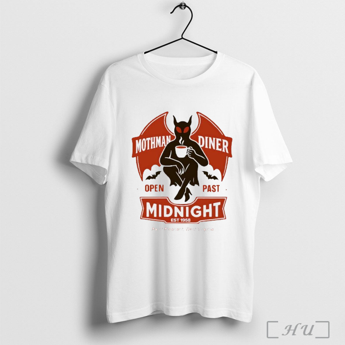 Officials Mothman Diner Open Past Midnight Point Pleasant West Virginia Est 1958 T Shirt Unisex T-shirt, Sweatshirt, Hoodie, Long Sleeve Tee - T-Shirt, Sweatshirt, Hoodie