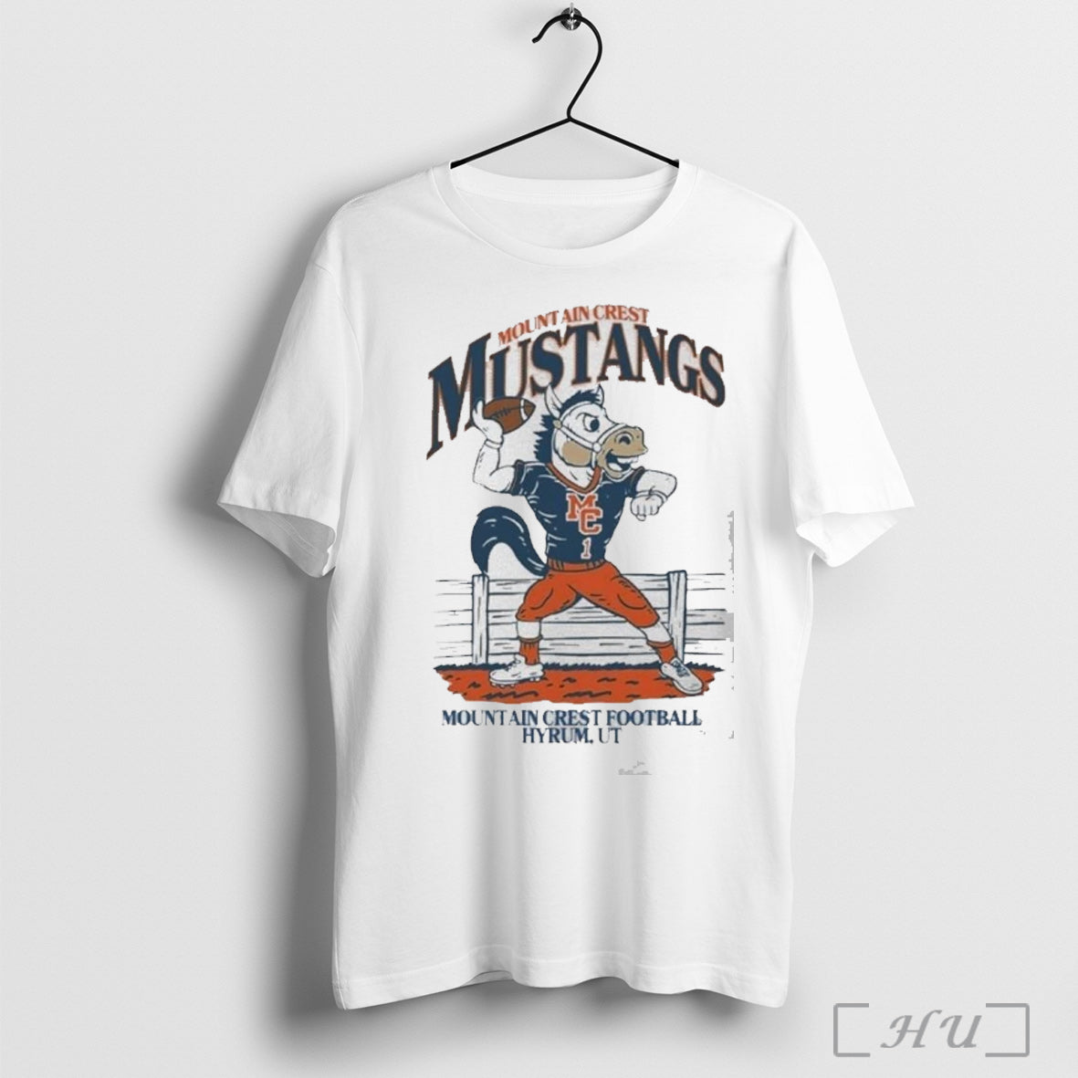 Officials Mountain Crest Mustangs Football Hyrum Ut Mascot Graphic T Shirt Unisex T-shirt, Sweatshirt, Hoodie, Long Sleeve Tee - T-Shirt, Sweatshirt, Hoodie
