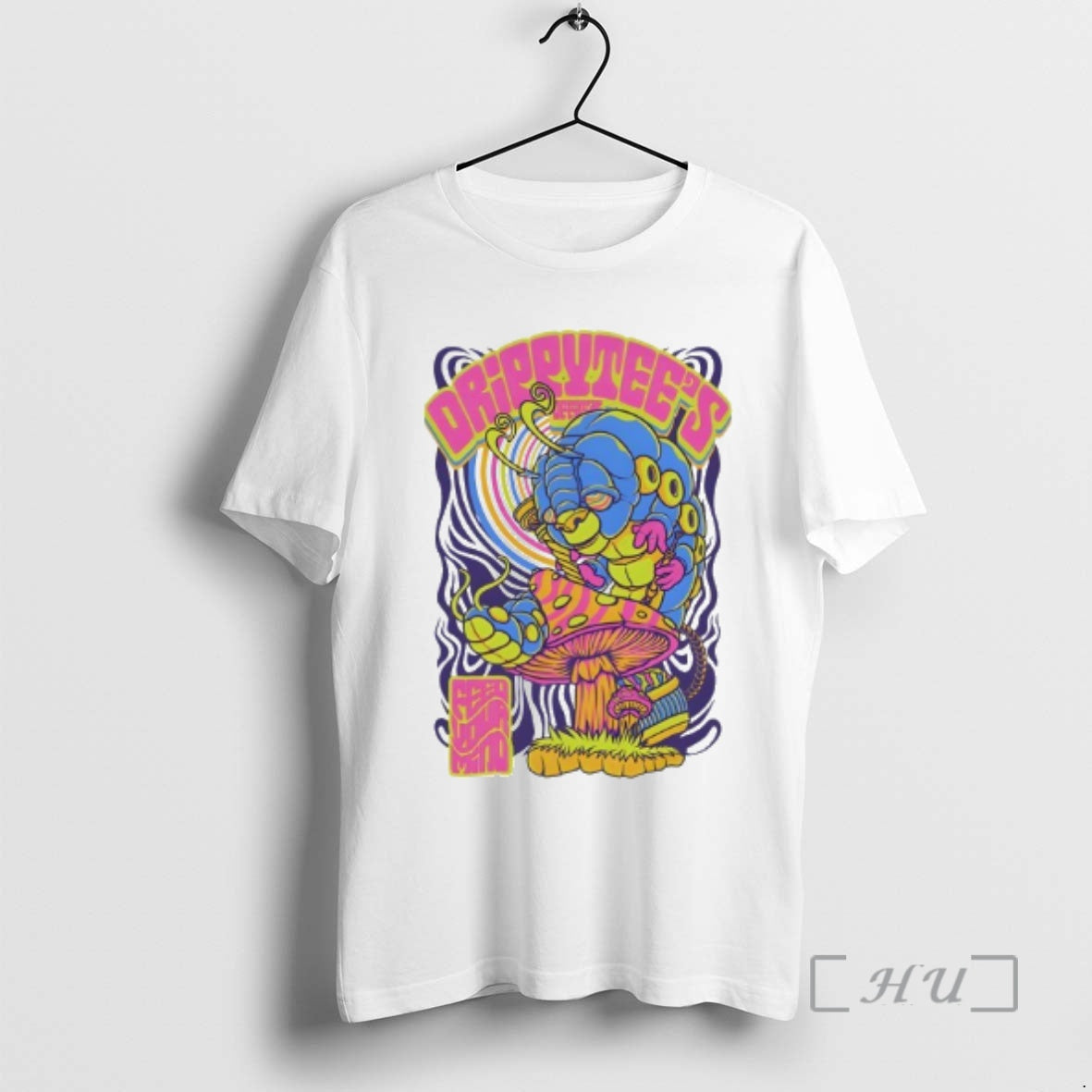 Officials Mushroom And Worm Absolem Feed Your Mind - T-Shirt, Sweatshirt, Hoodie