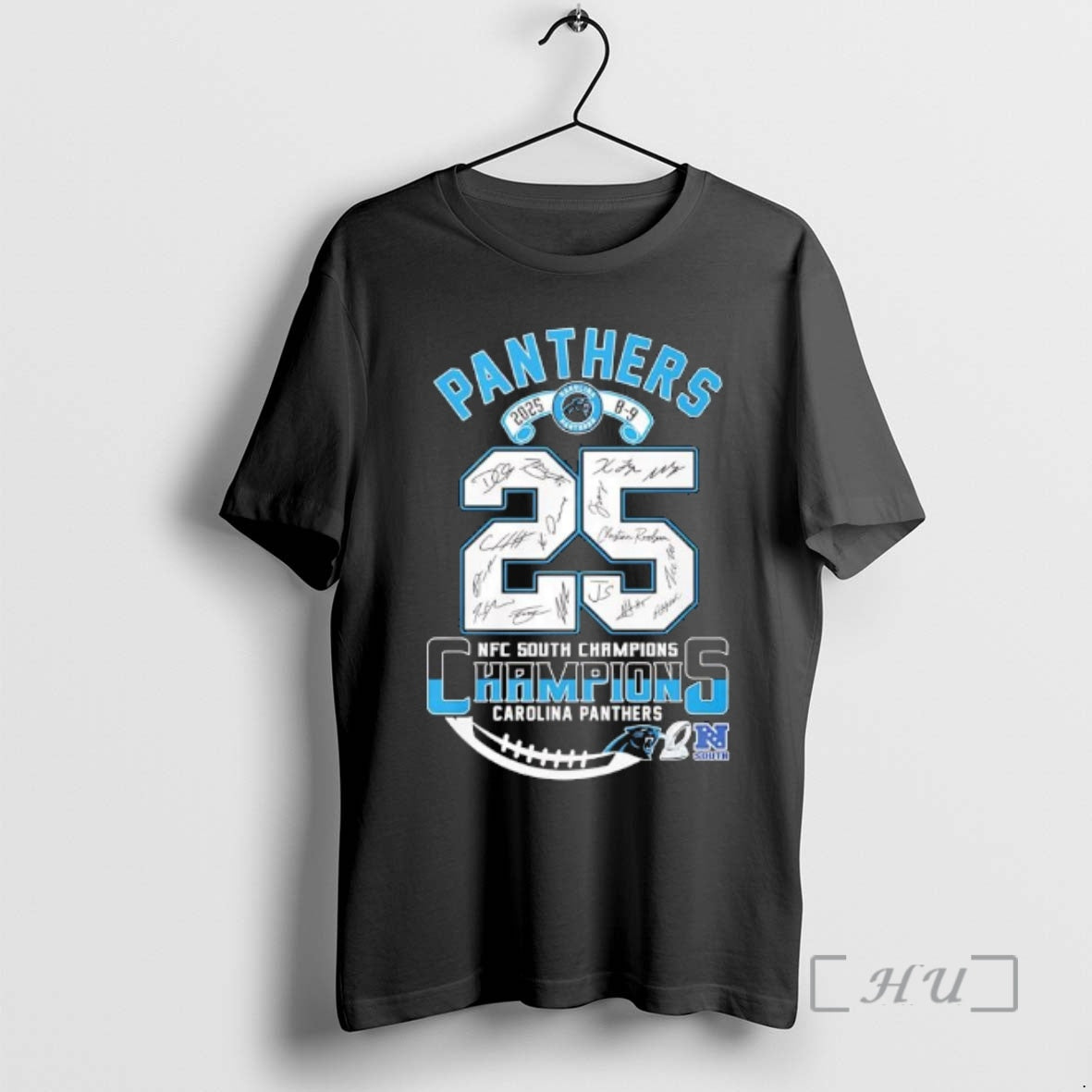 Officials Nfc Carolina Panthers 2025 Score 8 9 South Division Champions Premium T Shirts Sweater - T-Shirt, Sweatshirt, Hoodie
