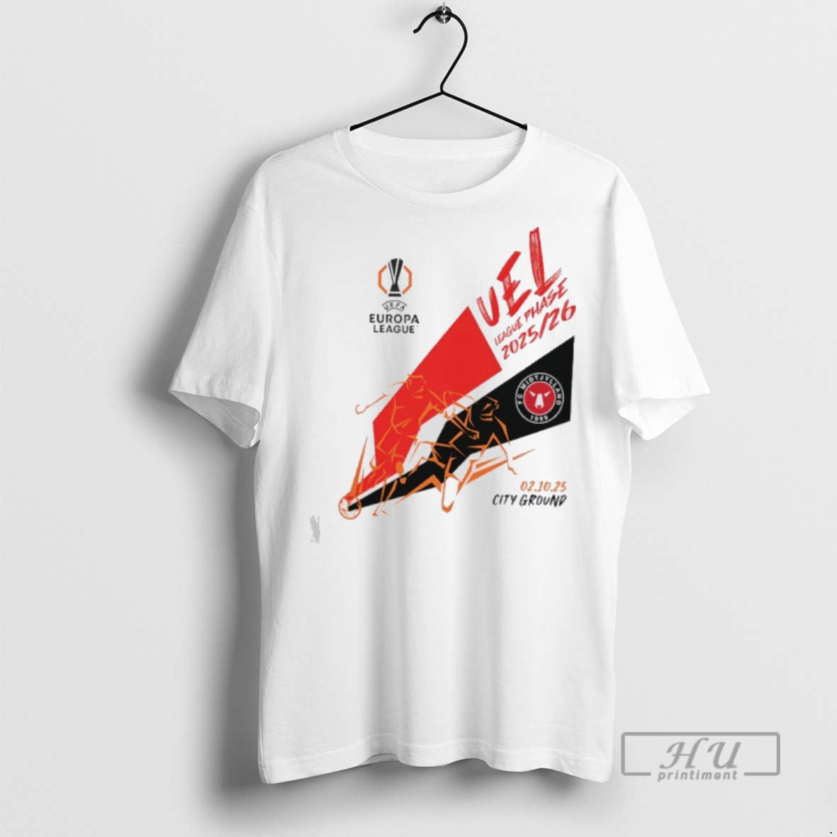 Officials Nffc Uel 2025 2026 Nottingham Forest Vs Fc Midtjylland T Shirts Unisex T-shirt, Sweatshirt, Hoodie, Long Sleeve Tee - T-Shirt, Sweatshirt, Hoodie
