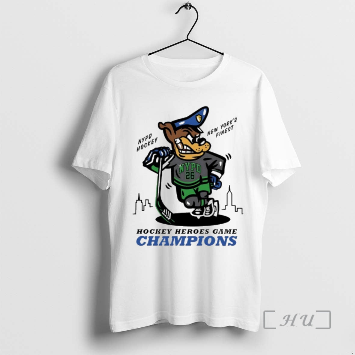 Officials Nypd Hockey New York Finest 2026 Heroes Game Champions Unisex T-shirt, Sweatshirt, Hoodie, Long Sleeve Tee - T-Shirt, Sweatshirt, Hoodie