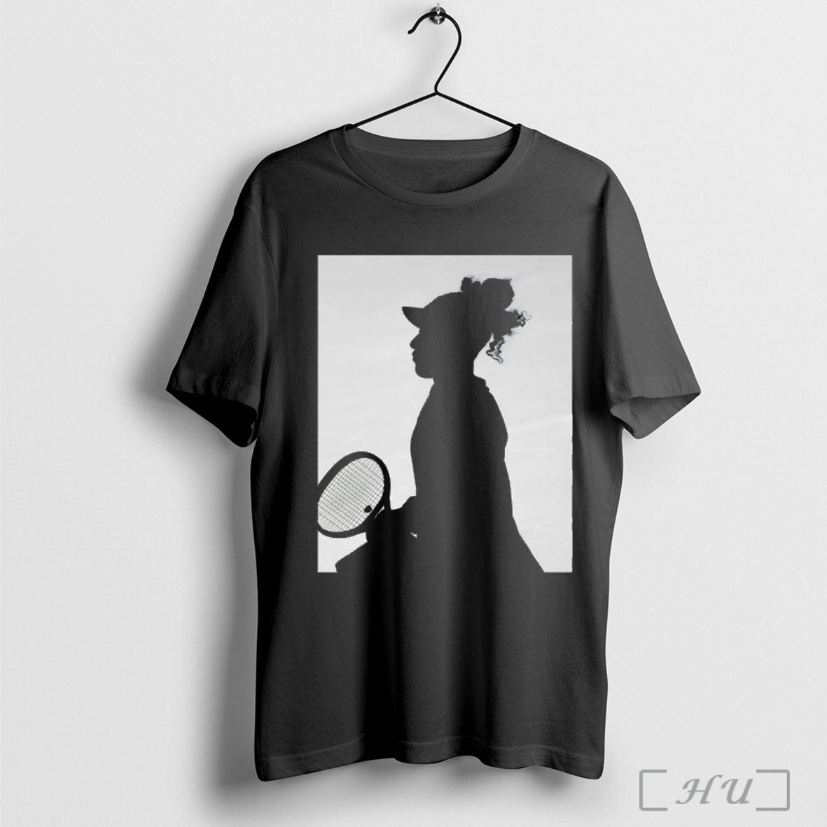 Officials Naomi Osaka Tennis Player Silhouette T Shirt Black T Shirt Unisex T-shirt, Sweatshirt, Hoodie, Long Sleeve Tee - T-Shirt, Sweatshirt, Hoodie
