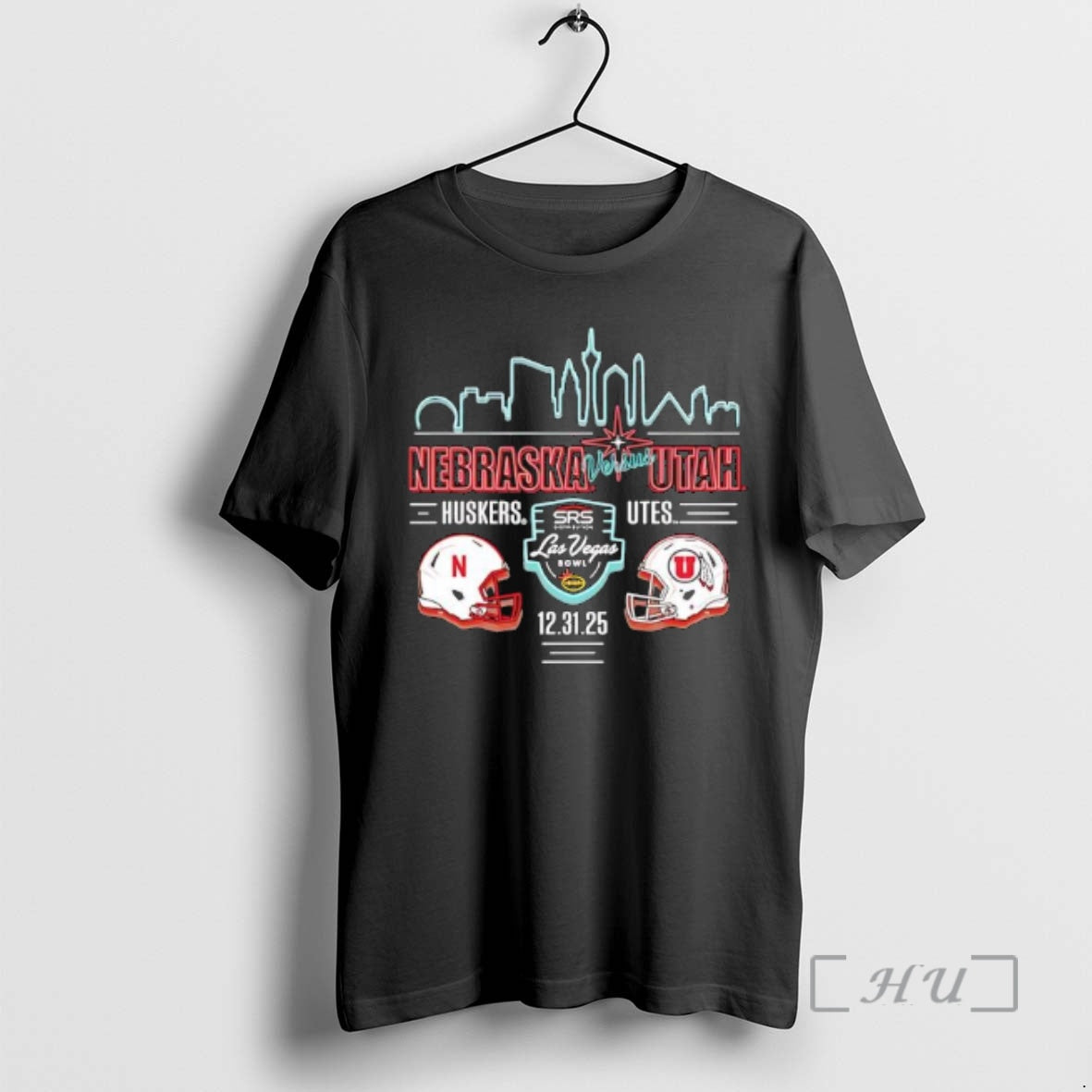 Officials Nebraska Huskers Vs Utah Uteh Las Vegas Bowl Srs Helmets Premium T Shirts Sweater - T-Shirt, Sweatshirt, Hoodie